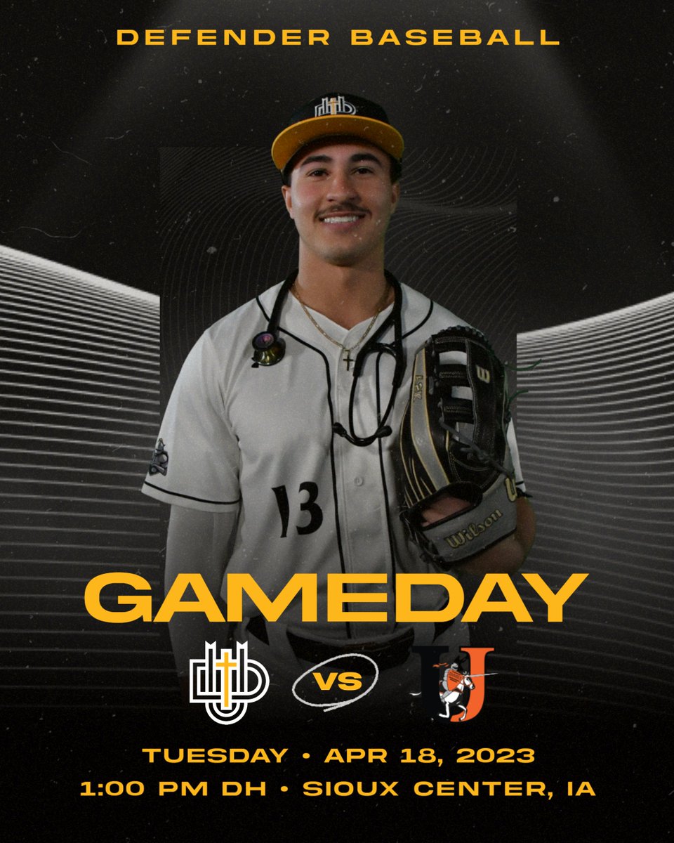 dordtdefenders's tweet photo. ⚾ GAMEDAY

@DordtBaseball 🆚 Jamestown
📍Sioux Center, IA
⏰1:00 PM Double Header
📺 https://t.co/LTAMDEWwUl
📊 https://t.co/CTPYlvlC70 https://t.co/tR2lE8laRS