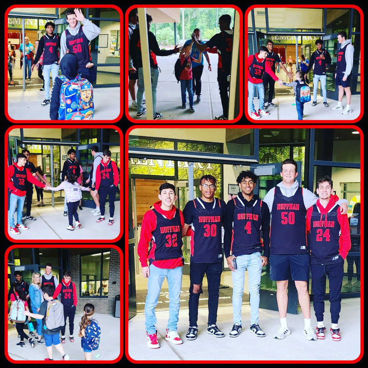 HuffmanHoops's tweet photo. Our juniors helped our elementary kids at Falcon Ridge get ready for the STAAR test t this morning @MediaHuffman @JEBuchta07 @TyelinGarcia @MooreDreyton @noah_silman @Ameer_Johnson3 @Ridgethomas7 https://t.co/A6XUDO6cpV