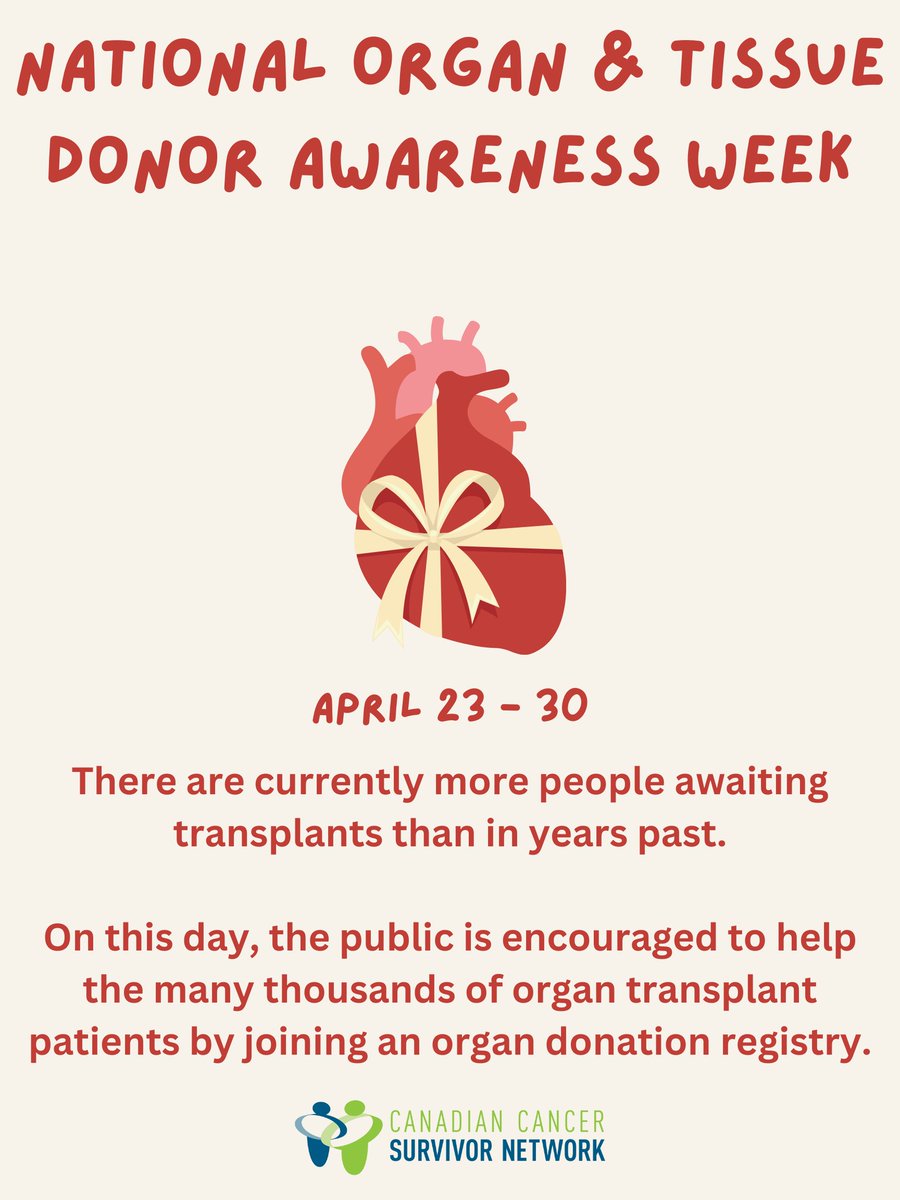 This week is National Organ & Tissue Donor Awareness Week. Take the time to consider the impact you could make by becoming an organ donor. By donating organs such as corneas, tissue, marrow, platelets & blood; you create a living legacy of your generosity with the gift of love.