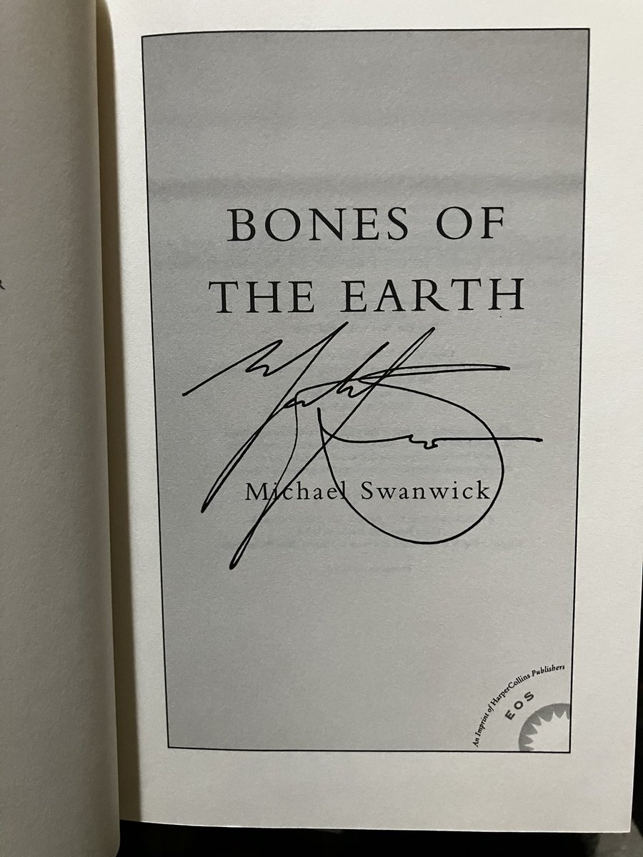 Last @MichaelSwanwick book for a while, I promise. Ah, but this one is apparently a signed copy!