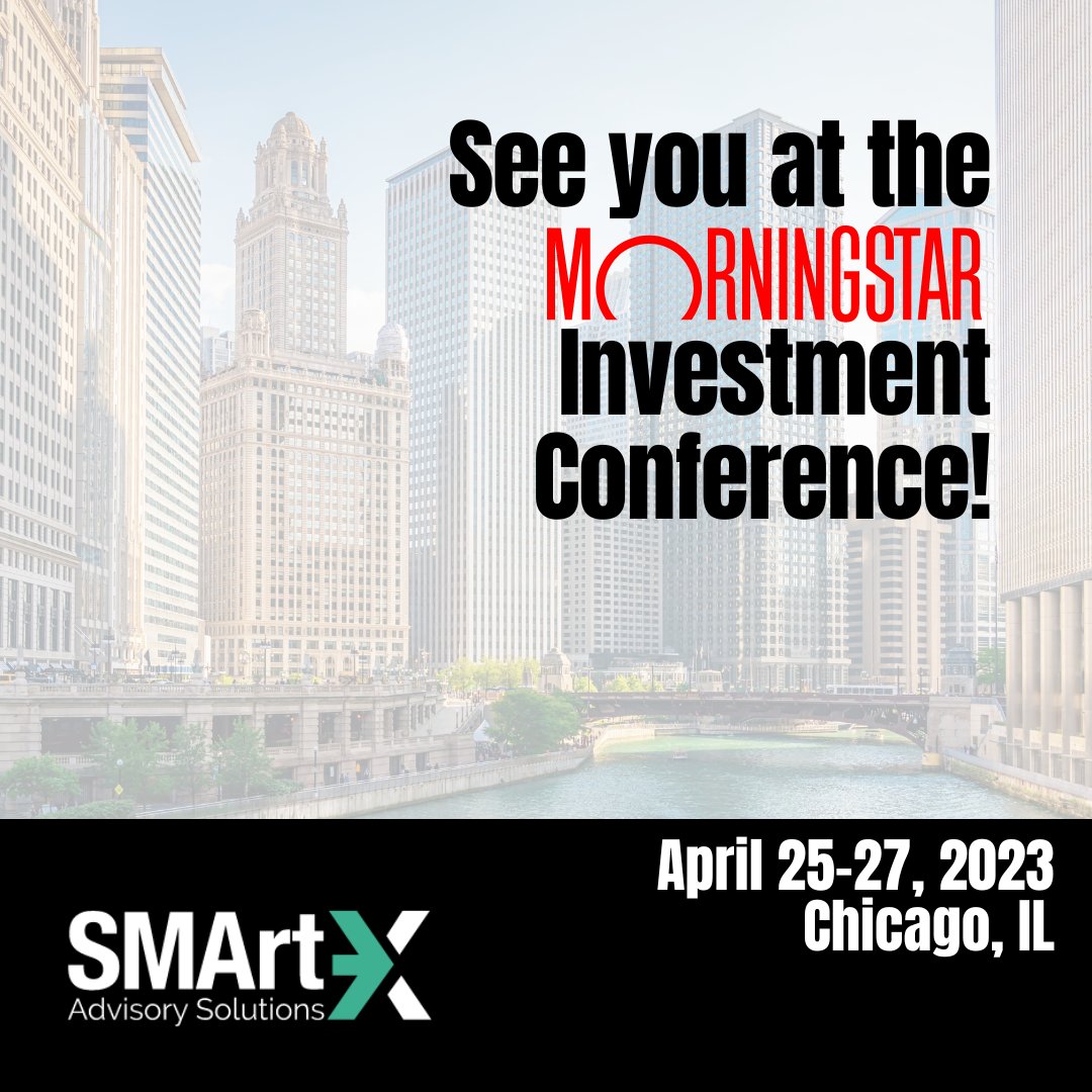SMArtXAdvisory's tweet photo. The Morningstar Investment Conference is just a week away!

Let us know if you'll be there!

#MICUS #SMArtX #BetterSolution https://t.co/hmtSIPNk2C