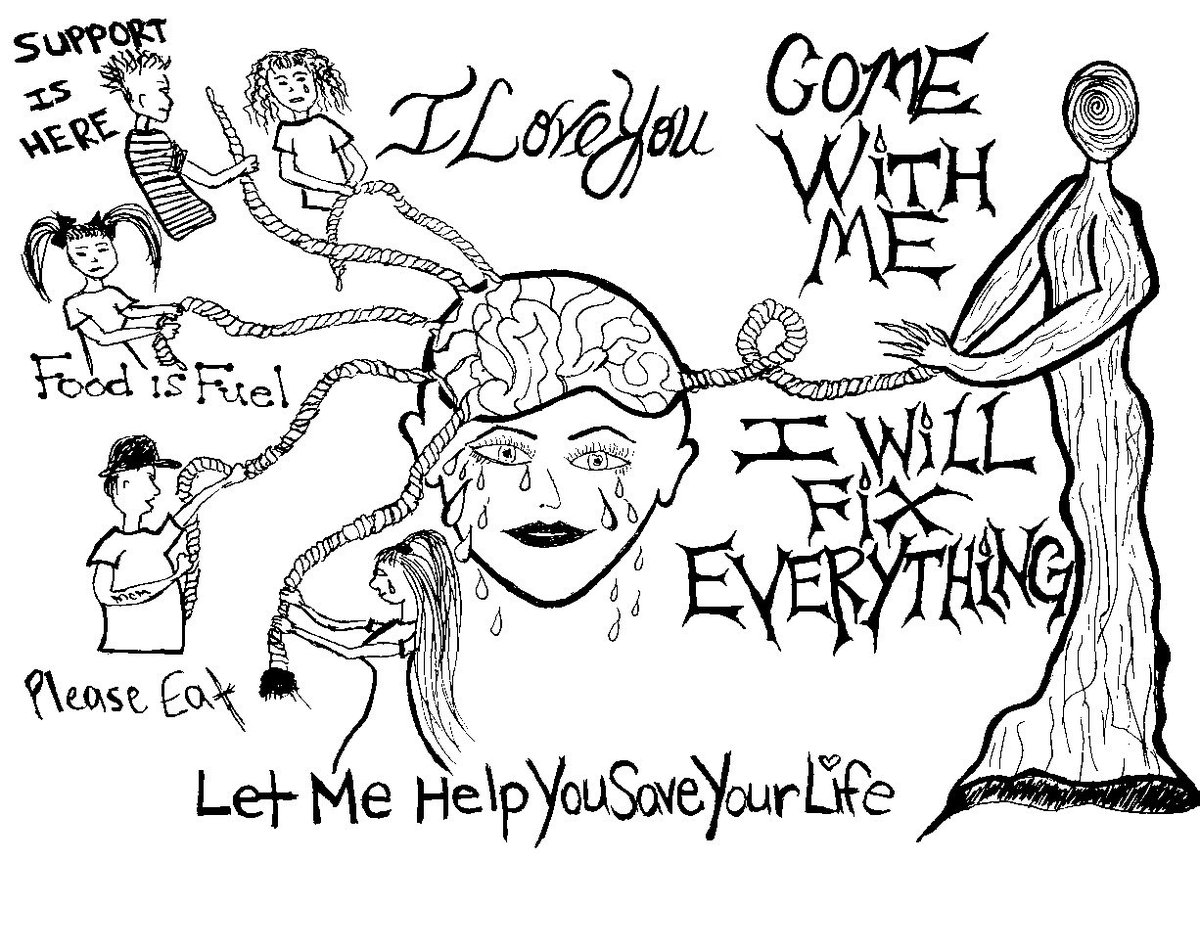 <a href="/lorraine/">Lorraine</a> <a href="/HadleyFreeman/">Hadley Freeman</a> This is what ED is like for a person’s brain. The person is a hostage stuck in the middle. The family one side &amp; ED on the other and ED wants your child dead. You better believe I’m going to pull harder than ED if my kid’s life is on the line.