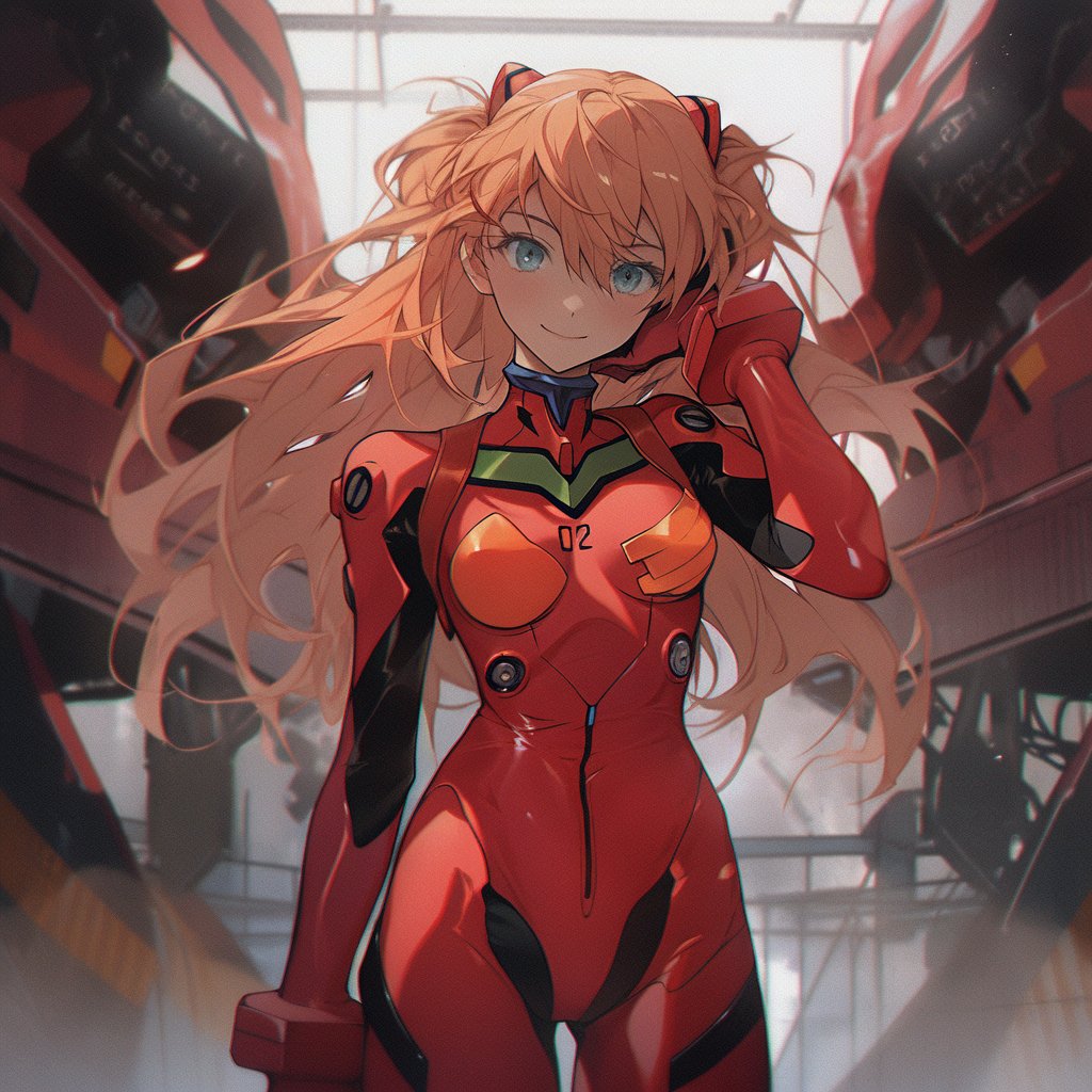 debichanchan's tweet image. エヴァ大好きでこんなイラスト作ってみた! #midjourney #midjourneyart #GeneratedAI #エヴァ #AIArt