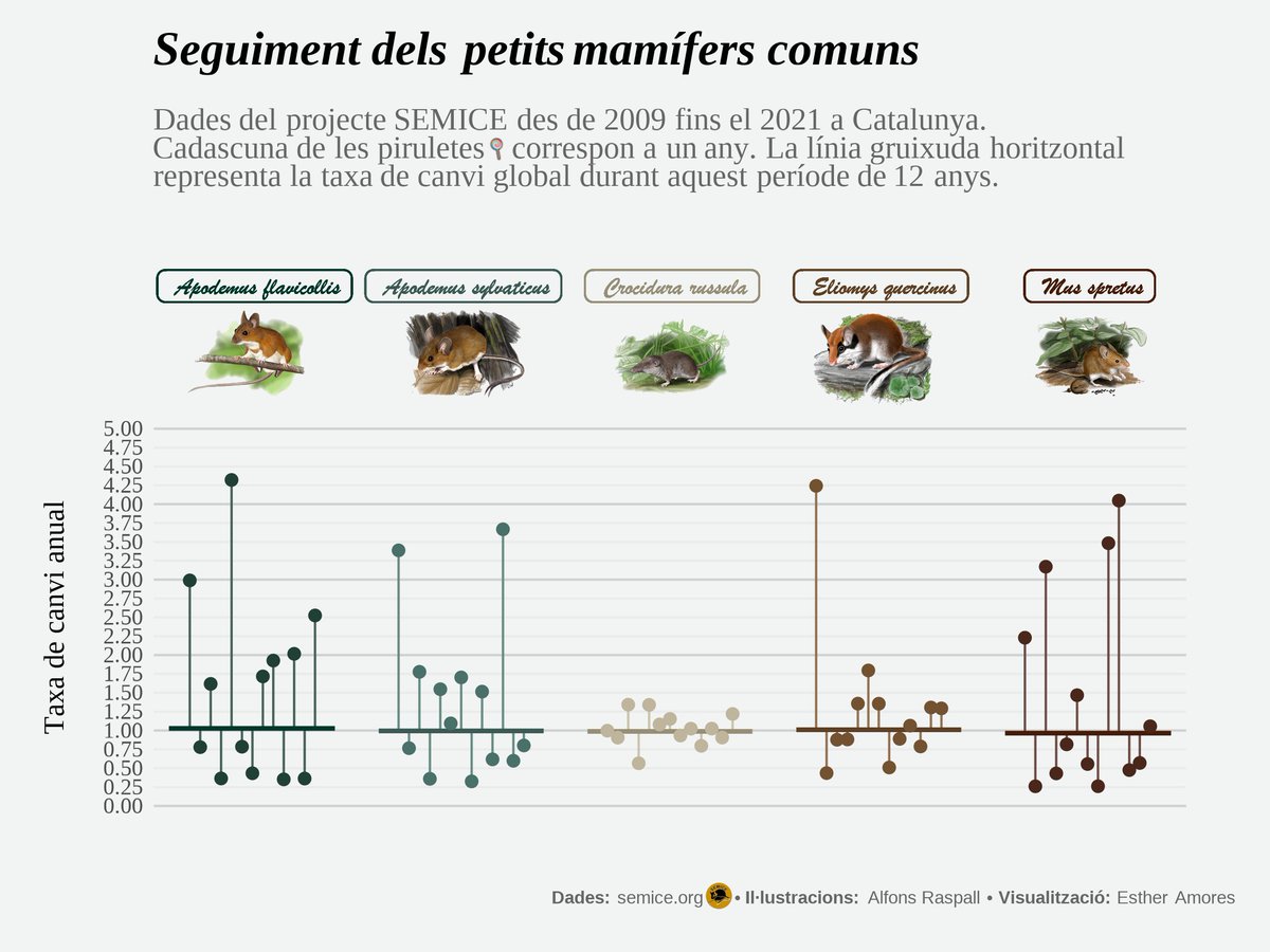 mcngranollers's tweet photo. #Day15 🐭Dades del projecte @SEMICE_ des de 2009 fins al 2021 a Catalunya.

👉Quan la taxa de canvi anual és igual a 3, que en aquell any s'ha triplicat la població respecte a l'any anterior.

Codi inspirat en @CedScherer 

#postivenegative #30DayChartChallenge
@30DayChartChall https://t.co/PrHbnDCZhU