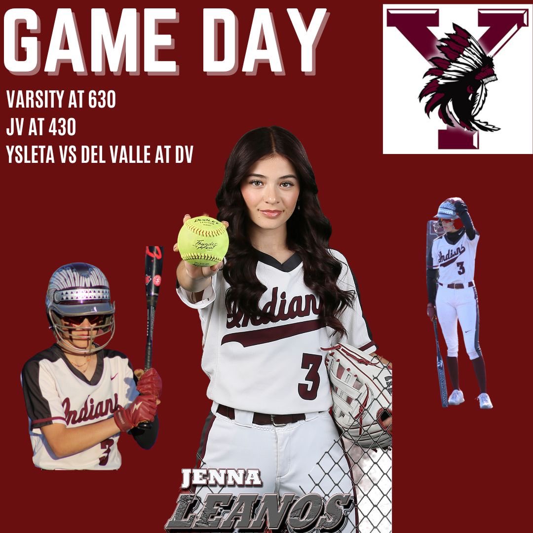ysleta_softball's tweet photo. 📢 2-5A District Game 🥎
🆚 Del Valle H.S.
📅 Tuesday, April 18, 2023
🕓 Varsity @ 630
🏟 Del Valle High School
🕕 JV @ 430
@YsletaSports @YsletaHS @Fchavezeptimes @dad_field @EPFastpitch915 https://t.co/PUzqGjKgvf