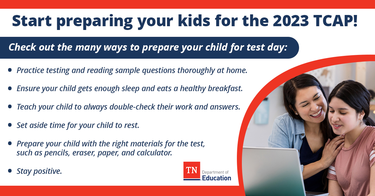 TENNESSEE PARENTS: Check out these helpful tips to support and prepare your kids for the #TNTCAP!
