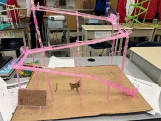 Nicholas_TCDSB's tweet image. Grade 7 Straw Roller Coaster Challenge