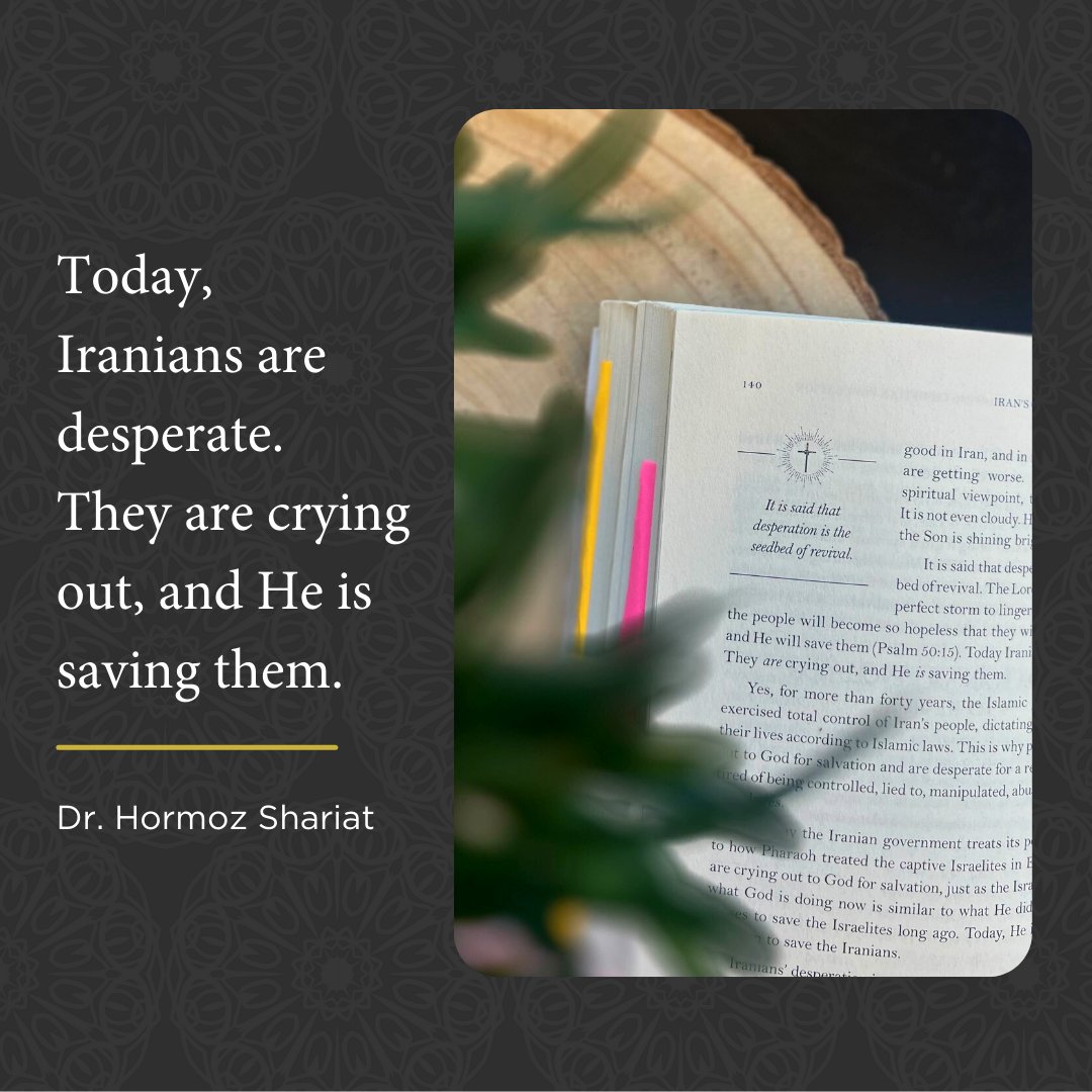 HormozShariat's tweet photo. There has never been a time in history where Iranians have been more desperate and looking for answers that aren't Islam than right now.

Iran Alive Ministries is built for such a time as this. Would you like to learn more about the need for hope in Iran? https://t.co/eTwAFy7U6W
