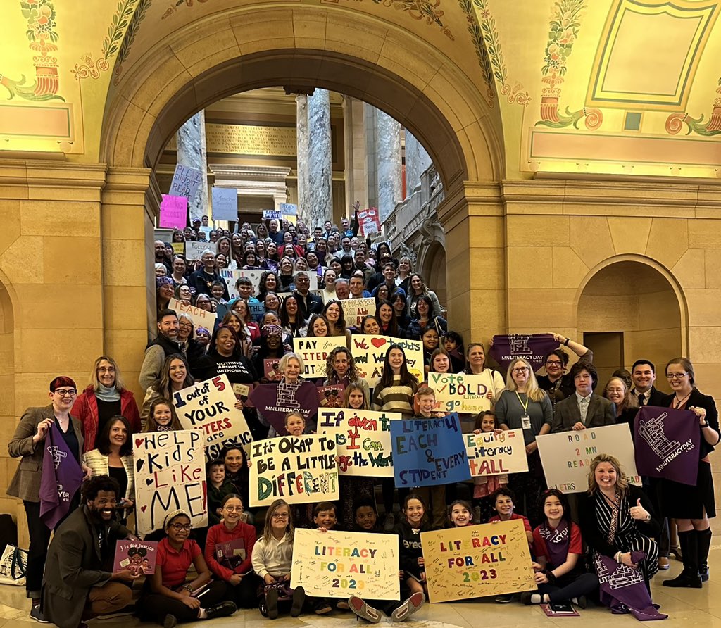 Yesterday’s standards for literacy are not enough. We want more for our children. In Minnesota and across the nation. #CantStopWontStop ❤️✊🏼@GovTimWalz @NationalParents #parentpower2023