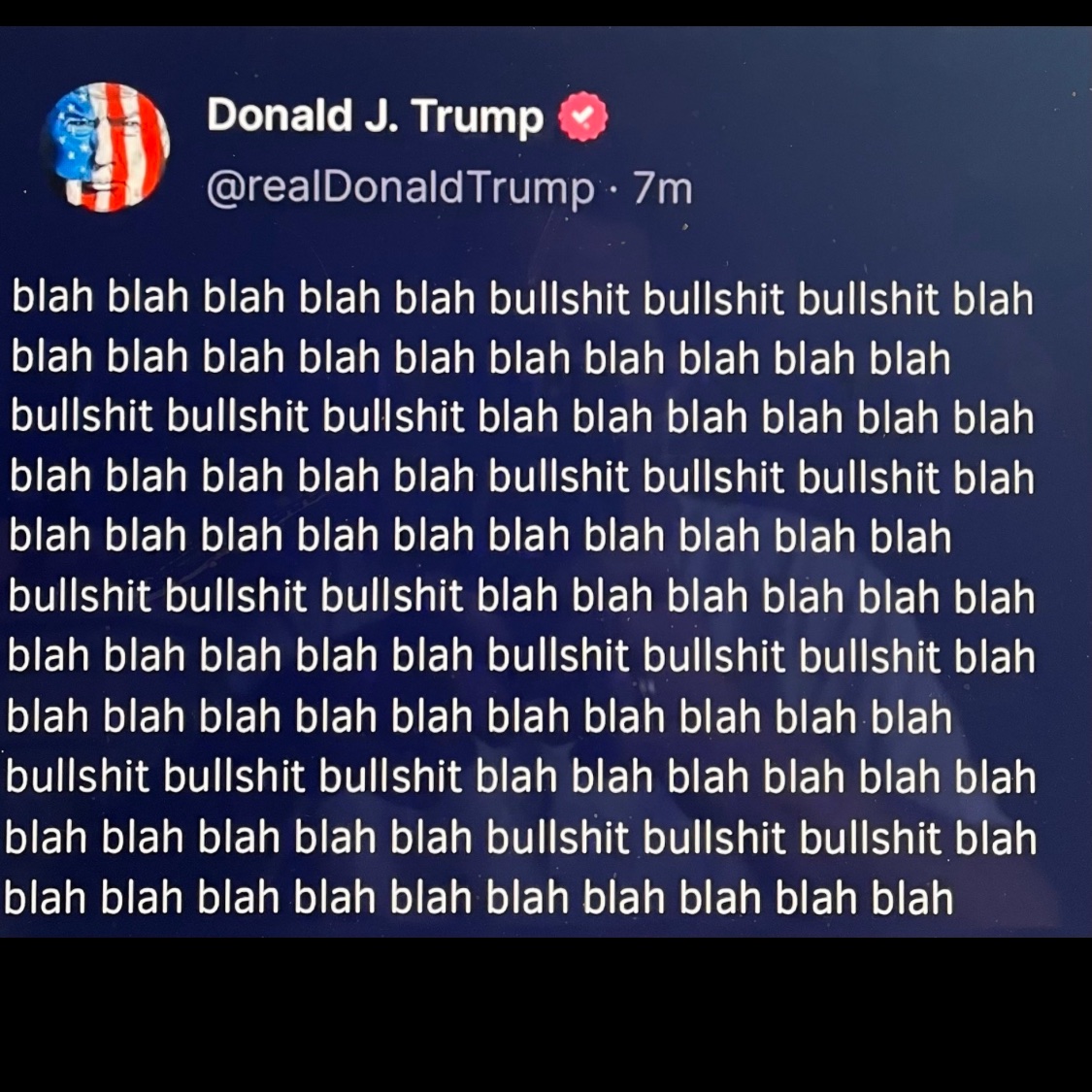 Guys, Trump convinced me. 

I think we should let him be President again.