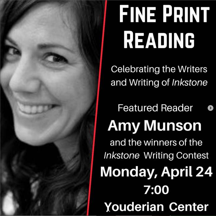 UNW_English's tweet photo. Come to Inkstone's Fine Print Reading on Monday! https://t.co/PqPXoLkJTE