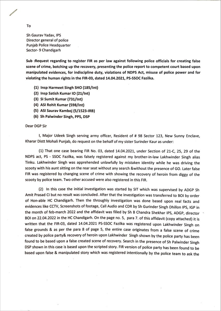 Major (Dr) Udeek Singh Gajniwala tweet media