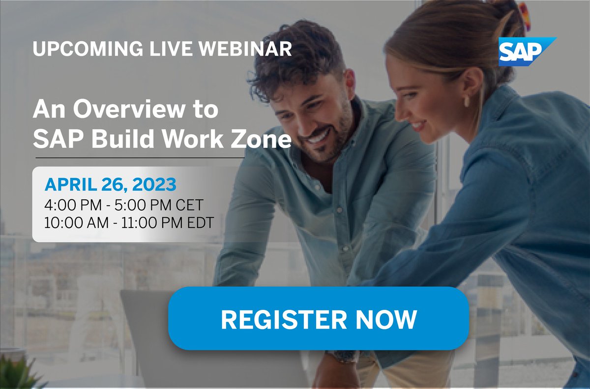 RayKowalski1's tweet image. Join this #SAPEnterpriseSupport webinar to learn more about SAP Build Work Zone, common use cases, and how to leverage existing key features and capabilities including extensibility options.

➡️ imsap.co/6015OOSel