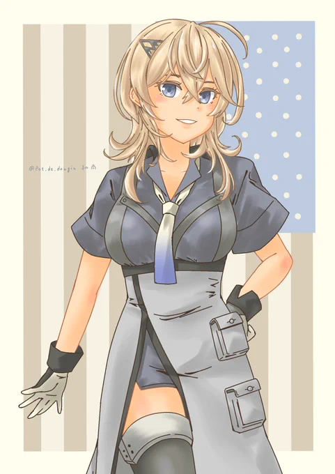 タスカルーサでアメリ艦全員描けました!#艦これ 