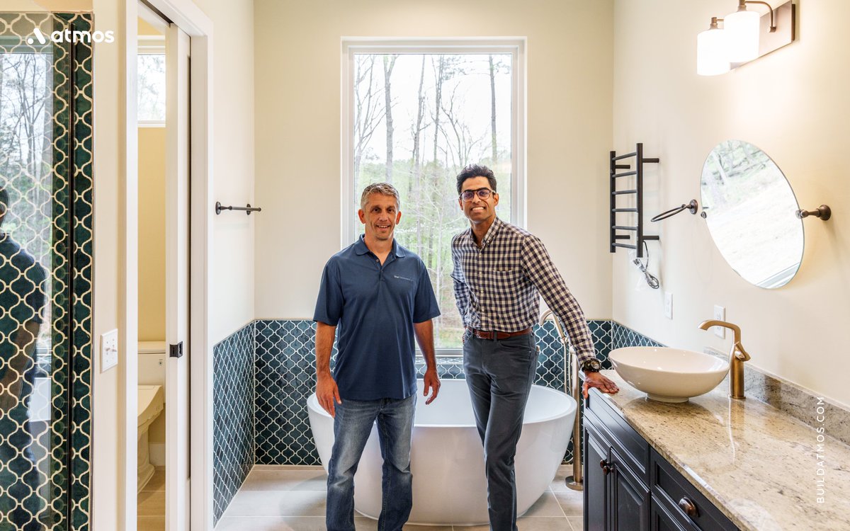 buildatmos's tweet photo. Watching a customer walk through their new house and realize everything is exactly what they wanted is the best part of what we do 🥹 https://t.co/L6ntDt9rLH
