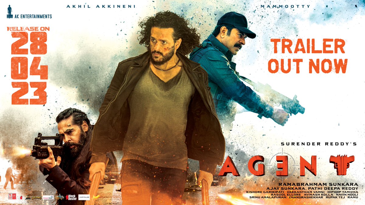 T2BLive's tweet photo. #AgentTrailer out now 

- https://t.co/yVpl6Psv2A

IN CINEMAS FROM APRIL 28th https://t.co/Ba2OH6NNM8