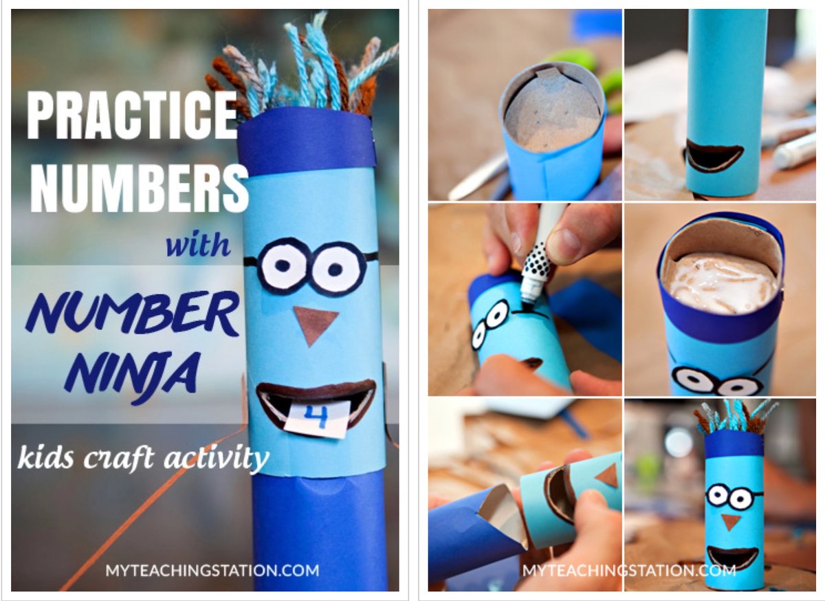 MyTeaching's tweet image. Practice Recognizing Numbers with Number Ninja - A Fun Kids Craft Activity. @MyTeaching myteachingstation.com/practice-recog…
