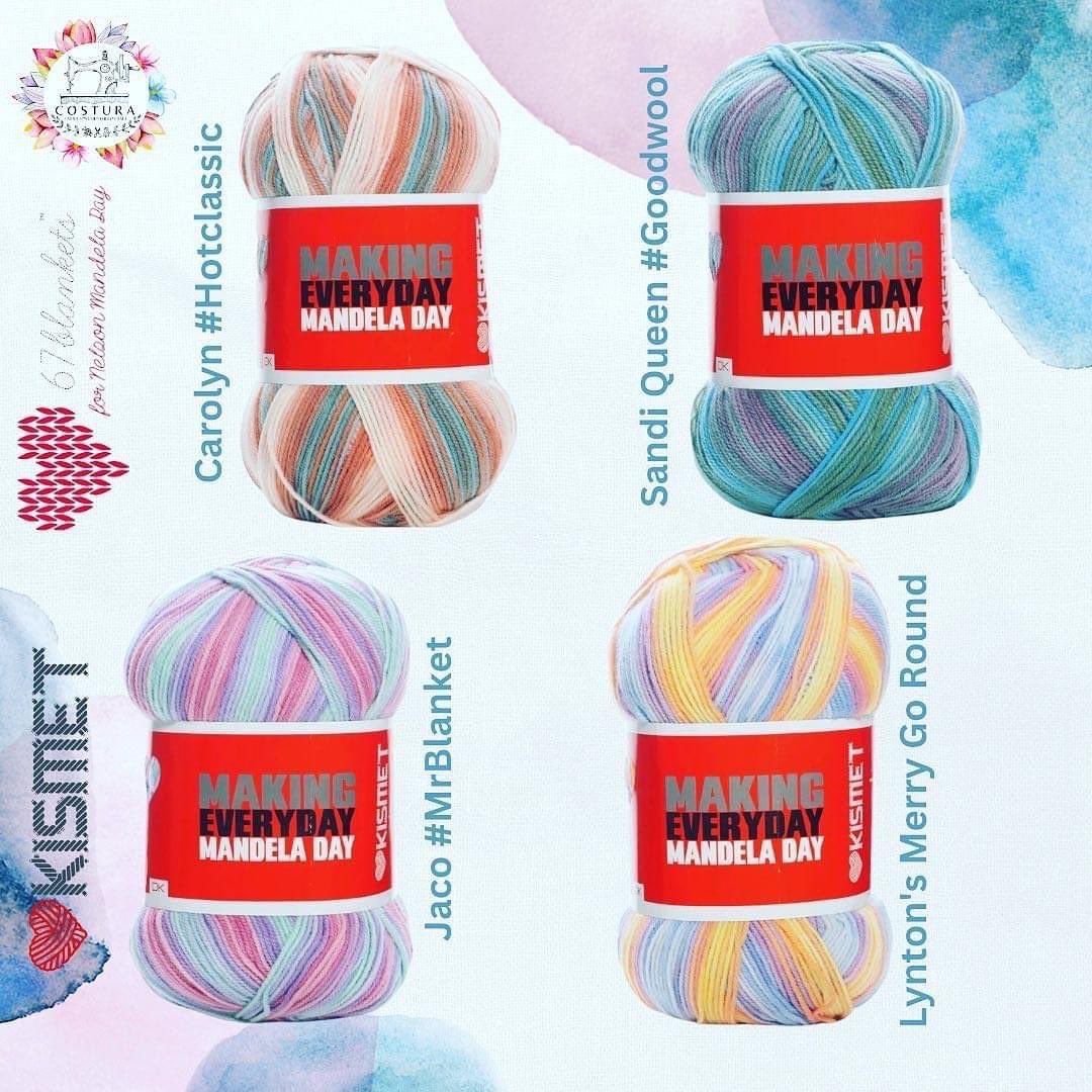 67Blankets's tweet photo. We have four brand new exciting colours that have been added to our special @67blankets yarn range:
Carolyn #HotClassic
Jaco #MrBlanket
Sandi Queen #Goodwool
Lynton’s Merry Go Round
We love them all. Which is your favourite?
🧶🧶🧶🧶🧶
#67Blankets #LocalBlanketsIsLekka https://t.co/LH1PHX6X5S