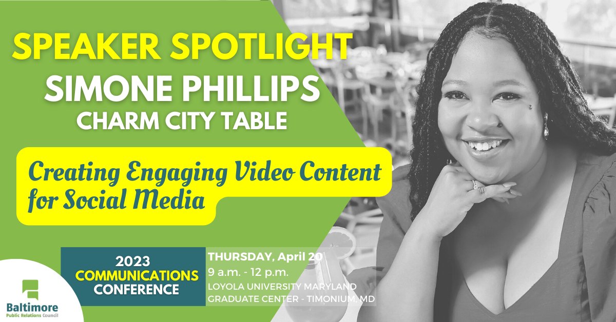 BaltPR's tweet photo. There is still time to register for our Spring 1/2 Day Communications Conference taking place this Thursday, April 20 from 9 a.m. - 12 p.m. at Loyola's Graduate Campus in Timonium! Learn more and register here: https://t.co/6V7kfXTxpW #BaltPR https://t.co/leWoVuaESS