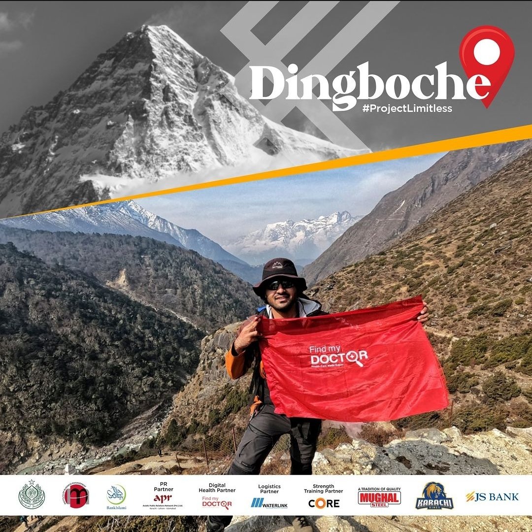 asadmnpak's tweet photo. Update: I have reached Dingboche which is a sherpa village at 4410 meter elevation. Special thanks to @findmydoctorpakistan for their tremendous support throughout this adventure.
#Everest2023 #ProjectLimitless #Everest https://t.co/c5DCLDv0Fw