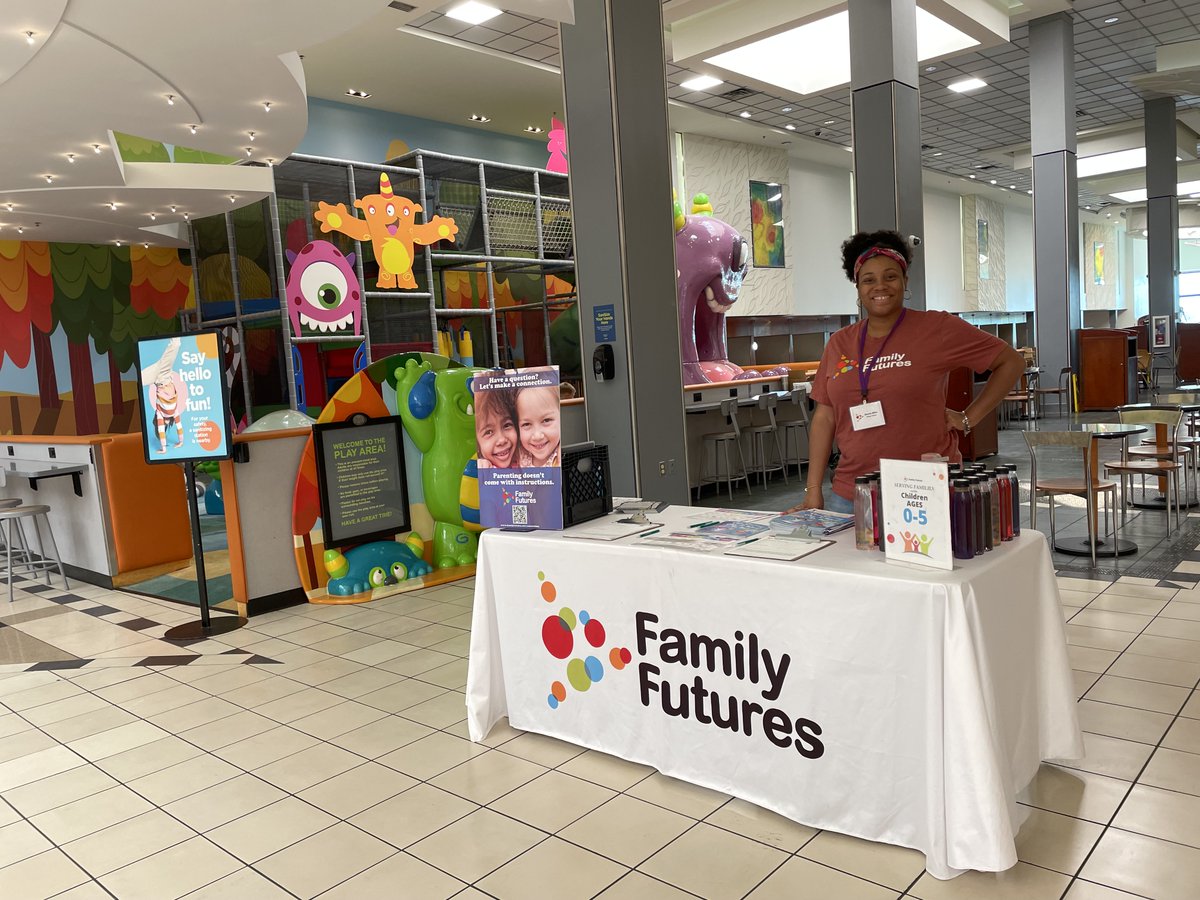 Come see <a href="/FamilyFutures/">Family Futures</a> at the mall tomorrow from 10am-5pm! They’ll have activities like I-Spy and will hand out “If You Give a Pig a Party” by Laura Numeroff with an activity sheet for you and your family to take home! Located by the Play Area.