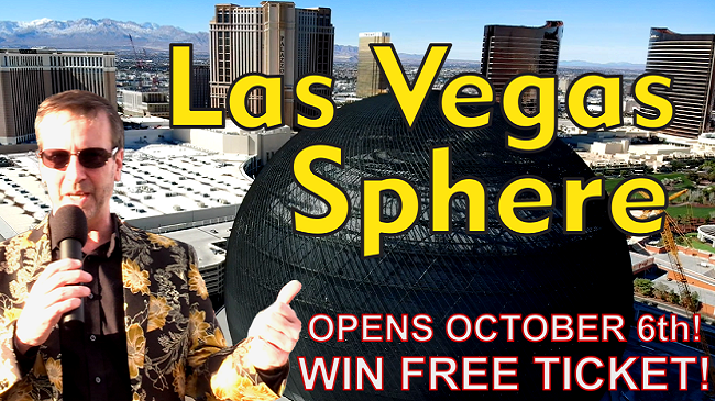 Las Vegas Sphere Opens Oct 6th!  - We&#39;re on location outside of the Las Vegas Sphere with info on the lighting and sound effects inside and out! Plus, the first show and the first concert