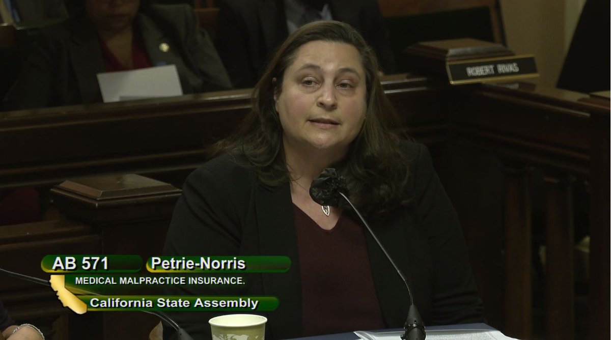 CMAdocs's tweet photo. Today in Assembly Judiciary Cmte, CMA's Chief of Staff @RoccoJanice testified about need to pass #AB571 to ensure licensed providers have access to professional liability insurance coverage without discrimination for providing abortion care, contraception &amp; gender-affirming care. https://t.co/YKhFM6hKAj