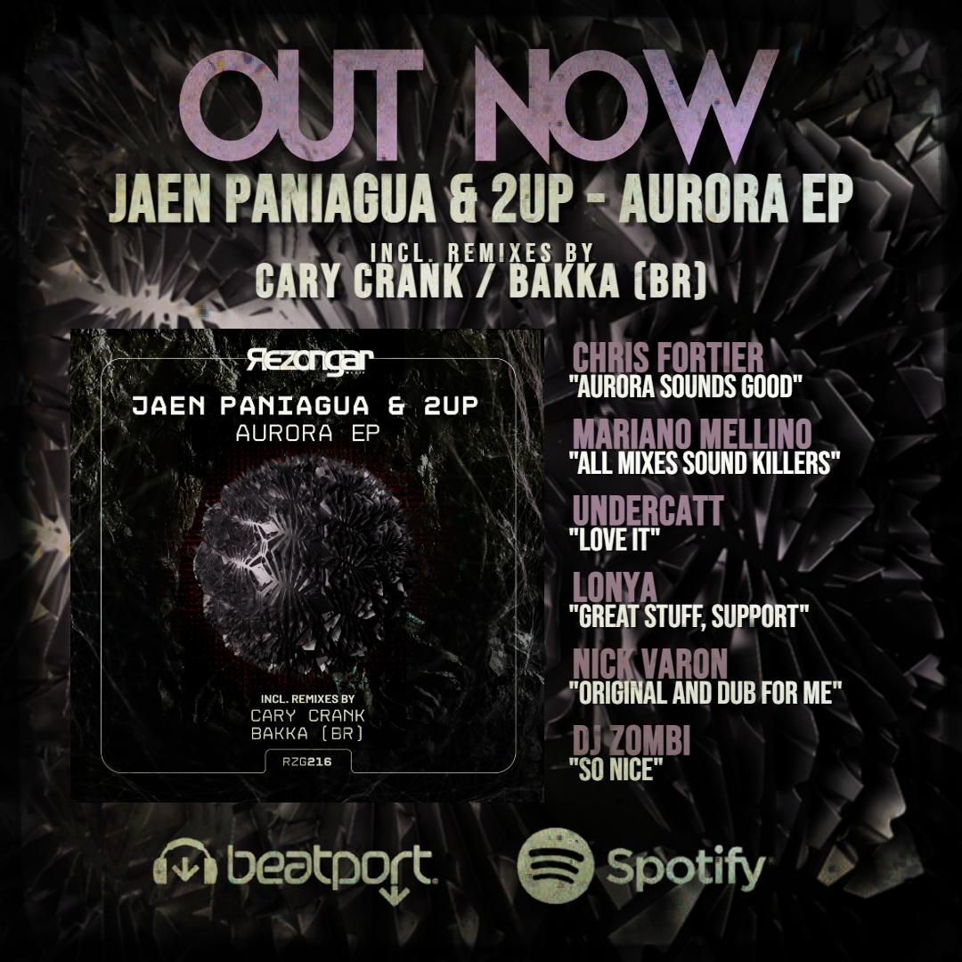 Out now my new Ep single Aurora. Check it out.
<a href="/jaenpaniagua/">Jaen Paniagua</a> <a href="/bakkasounds/">Bakka (BR)</a> <a href="/rezongar/">Rezongar Music</a> 
Link: beatport.com/release/aurora…