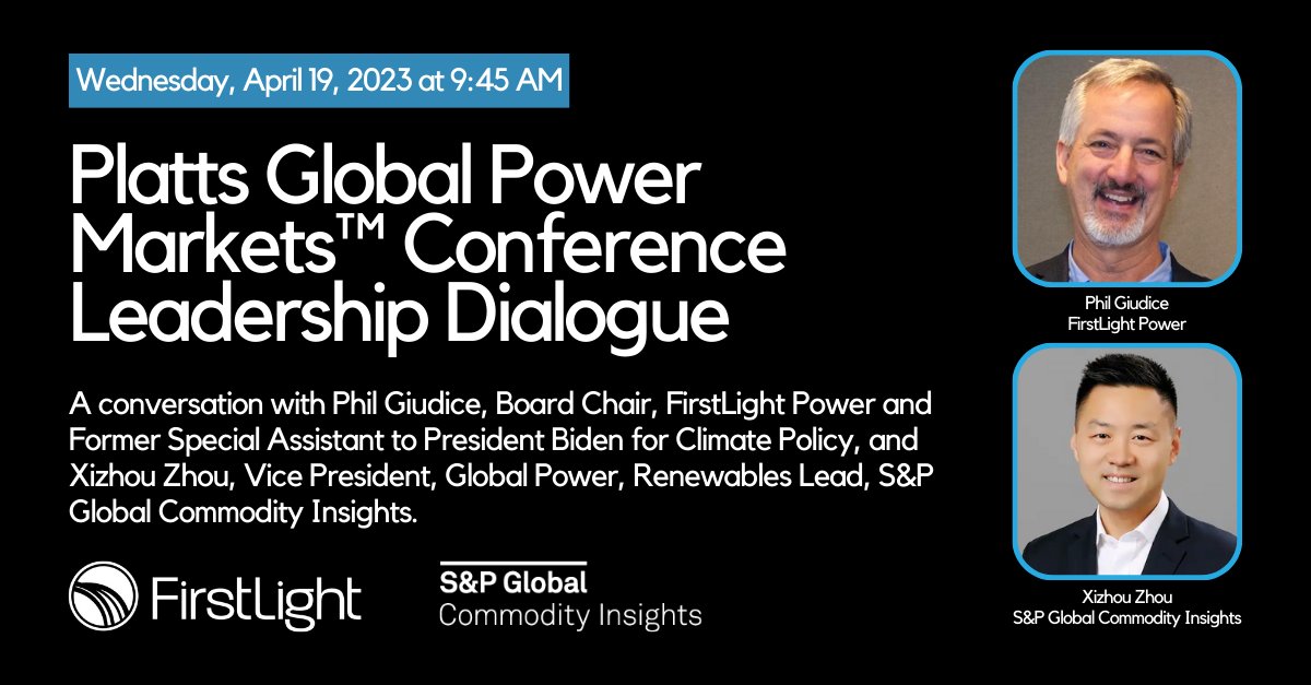 #SPGPM 2023 Attendees! Don't miss tomorrow's Leadership Dialogue — a compelling conversation with @SPGCIPower's @XizhouZhou and FirstLight's Board Chair and Former Special Assistant to President Biden for Climate Policy, @PhilGiudice. Learn more: bit.ly/43GQve2