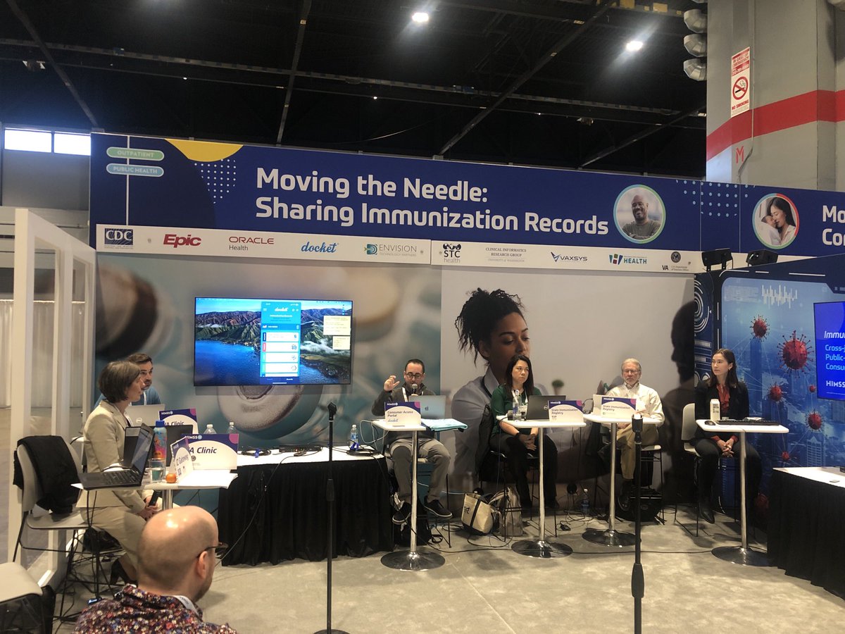 motorcycle_guy's tweet photo. Now watching @DocketHealthApp at #HIMSS23 demonstrate their connection to patient IIS records through IZ Gateway at #InteropShowcase https://t.co/SjQwUkwZjF