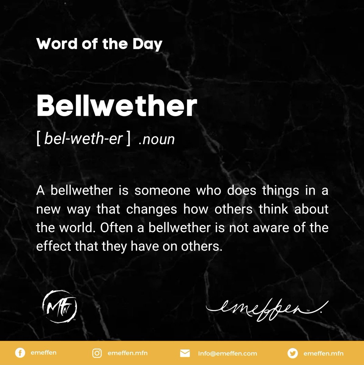 emeffenMFn's tweet photo. ChangeMakers = Bellwethers! 👊🏾

#WordOfTheDay #ChangeMaker #Creator #SocialEnterprise #BreakingGenerationalCurses #BuildingGenerationalWealth #Disrupt #Dismantle #CJSOO #DisruptTheCJSOO #DismantleTheCJSOO 
#ForTheCulture #FortheDAMMCommunity #FromtheDAMMCommunity https://t.co/MCiAObxRyv