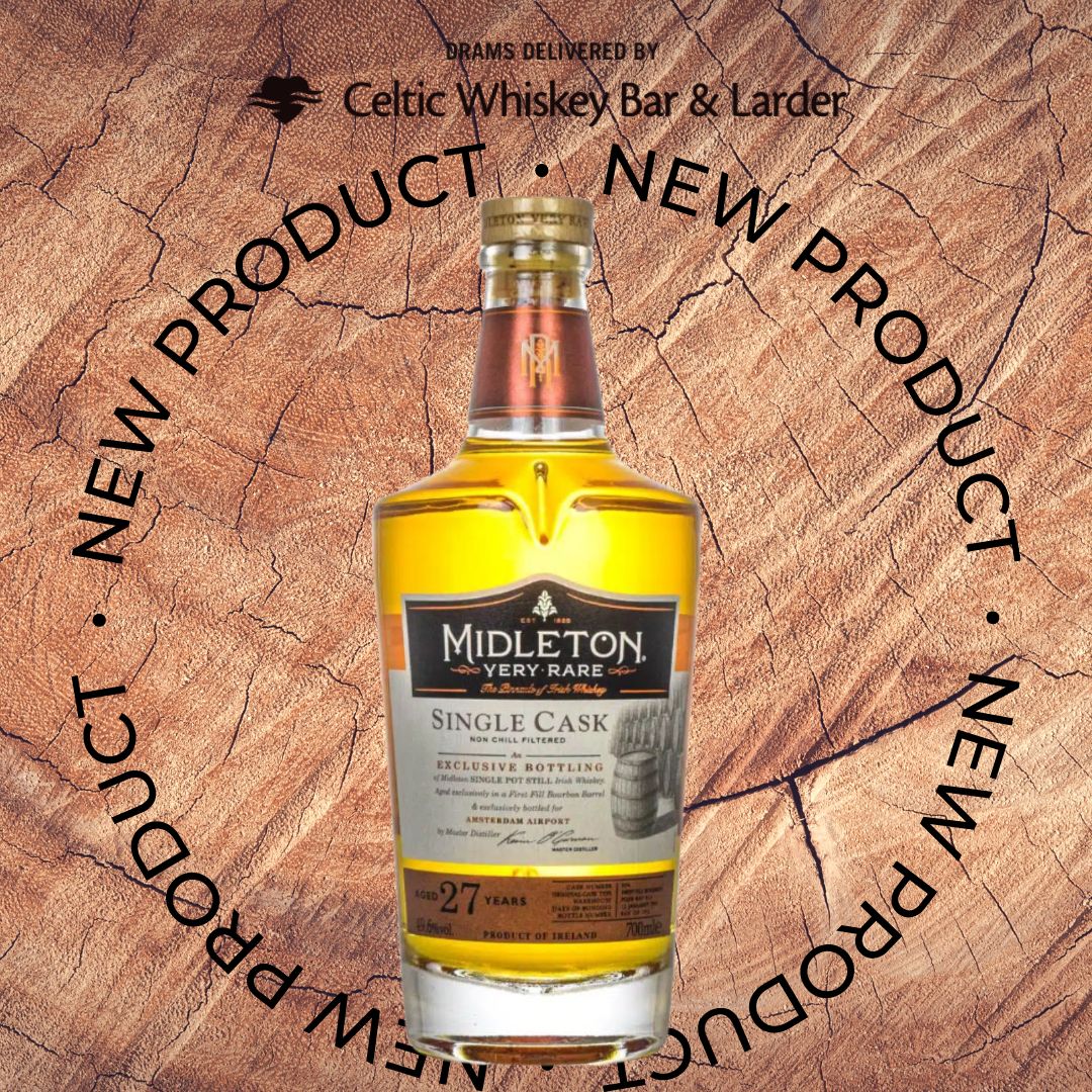 dramsdelivered's tweet photo. Another great Midleton Single Cask arrived! This time it's a 27 year old single pot still, aged entirely in a first fill bourbon cask. 
Samples available now from here: https://t.co/MWhyIkxjDw https://t.co/Sq4bNBNjs7