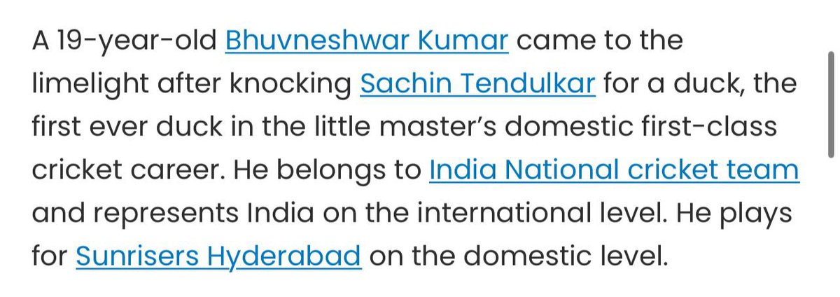 AnandaBPandit's tweet photo. Bhuvneshwar Kumar was first noticed for getting Sachin Tendulkar out. Today, Arjun Tendulkar got his first #IPL wicket - Bhuvi 🤯
@BhuviOfficial @sachin_rt @bhogleharsha @joybhattacharj @gauravkapur @sthalekar93 #CricBuzzLive @cricbuzz #MIvsSRH #SRHvsMI #ArjunTendulkar #IPL2023 https://t.co/GfN7O6lqwW