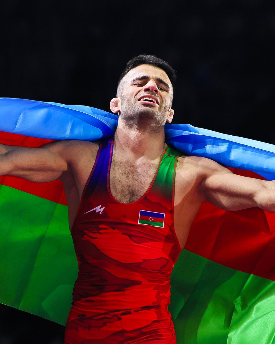 The emotions of winning a European title. Aliabbas RZAZADE 🇦🇿.

🗓️: April 17-23
#️⃣: #WrestleZagreb
🖥️: uww.org 
📱: UWW App

#uww | #unitedworldwrestling | #TheHomeOfWrestling