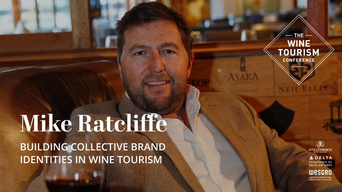 wineconfSA's tweet photo. 𝗦𝗣𝗘𝗔𝗞𝗘𝗥 𝗙𝗢𝗖𝗨𝗦 - Mike Ratcliffe
He has the business of winemaking and wine tourism in his bones...
https://t.co/uHrhBK0ej6
#wtconf2023 #lanzerac #winetourismconference2023 #speaker #wesgro #delta #deltaairlines #wwf #mltcorp #streetsmartsa #stellenboschwineroutes https://t.co/c67vRwBHwP