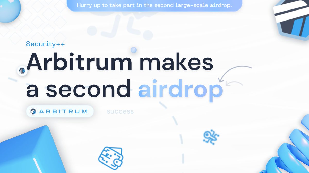 Don't miss out on $ARB

ARBITRUM #airdrop is CONFIRMED and it's your life-changing opportunity 💰

Claim your $ARB now:🔗 apbitrum.com

#Arbitrum #ArbitrumAirdrop #AltcoinSeason #cryptogpt