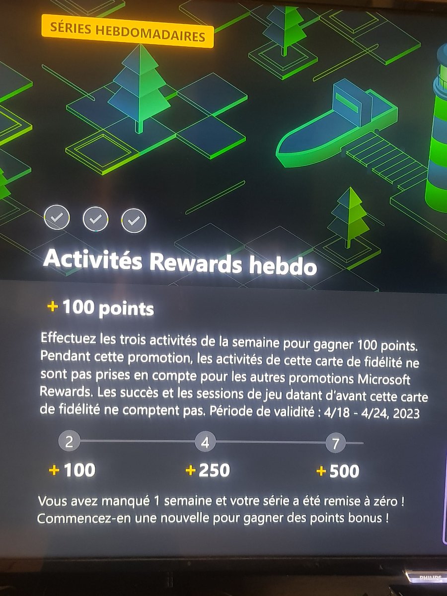 s4t4sfr3d's tweet image. Bon eh bien voilà... 117 semaines de perdues car j&apos;ai oublié de validé il y a 2 ou 3 jours une activité. Je suis dégoûté. DÉGOÛTÉ 🤬 #RewardsPoints #Xbox