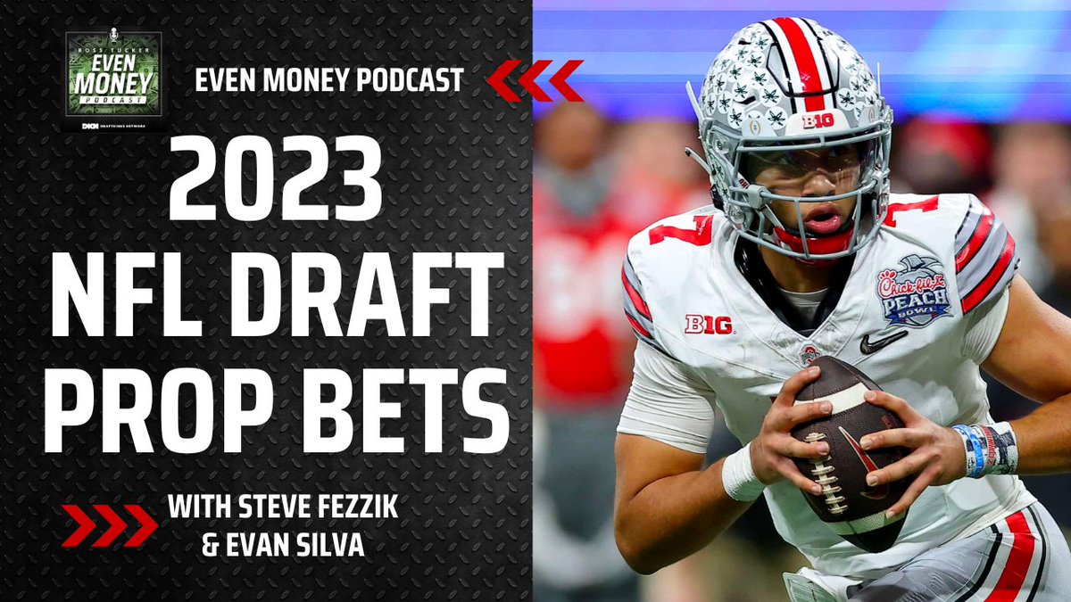RossTuckerPod's tweet photo. On this week's Even Money, @RossTuckerNFL &amp; @FezzikSports are joined by @evansilva  to take a look at the latest 2023 NFL Draft prop bets!
https://t.co/MdcoACCbLm https://t.co/XXdLrwdlW8