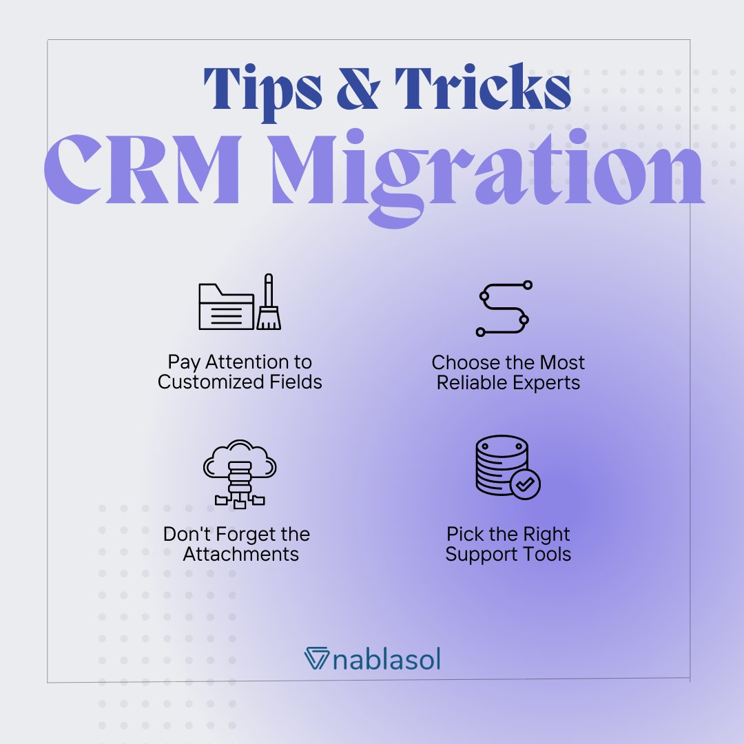 Armed with these CRM migration tips and tricks, you will be well-equipped to thrive in a new CRM environment without having to go through an overwhelming migration experience.

We explore these in our next blog. Stay tuned.

#crm #crmdeveloper #crmsolution #crmtips