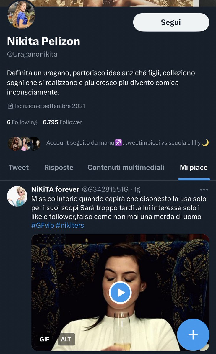 mirroronthewo's tweet photo. nikita colei che parla con gli angeli, la fata buona brava gentile bullizzata al grande fratello da della merda di uomo a luca onestini eee maschere caddero 🎭
#incorvassi https://t.co/bzz8IhRvV3