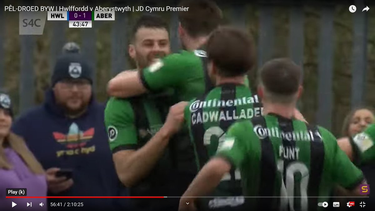 AberystwythTown's tweet photo. He doesn't do it often. But when he does he scores BIG! Super @sammylitch opened his account with a vital strike at Bridge Meadow on Saturday. https://t.co/e1iLk4dYYc