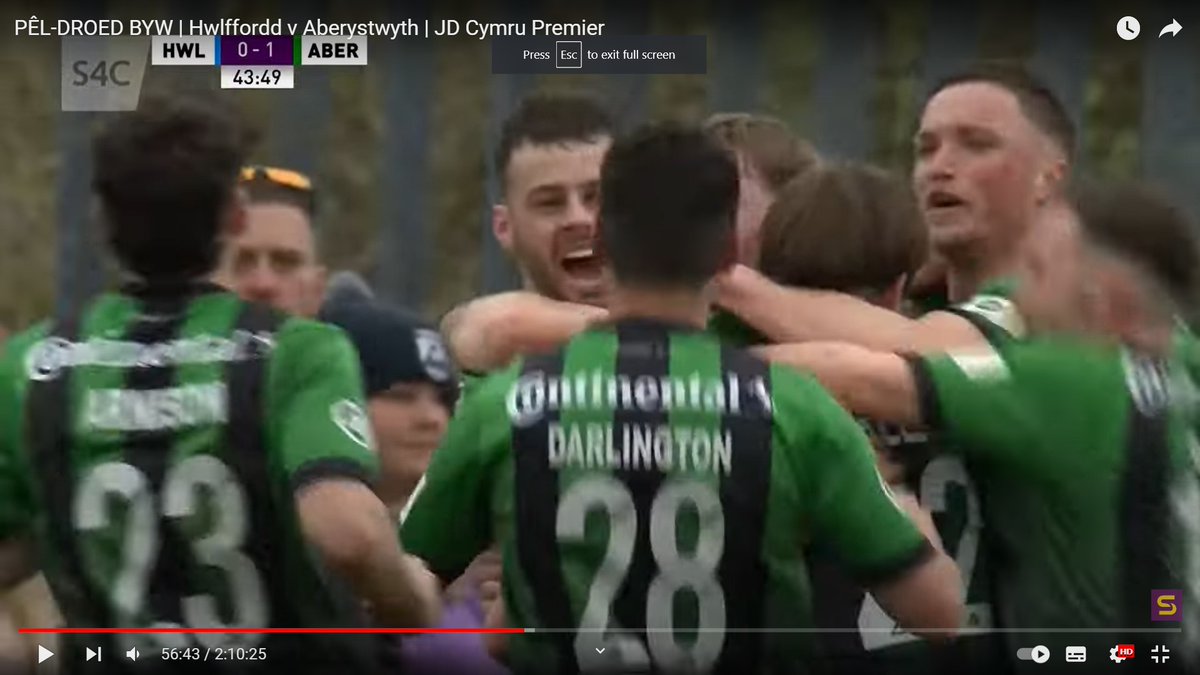 AberystwythTown's tweet photo. He doesn't do it often. But when he does he scores BIG! Super @sammylitch opened his account with a vital strike at Bridge Meadow on Saturday. https://t.co/e1iLk4dYYc