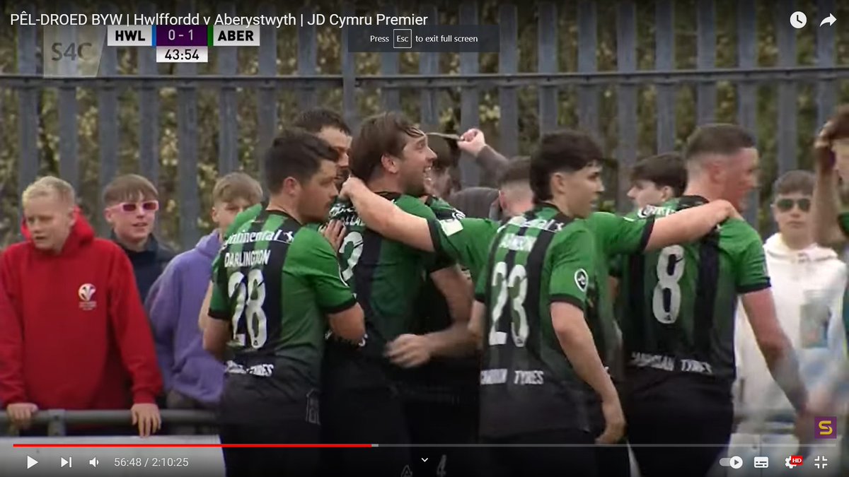 AberystwythTown's tweet photo. He doesn't do it often. But when he does he scores BIG! Super @sammylitch opened his account with a vital strike at Bridge Meadow on Saturday. https://t.co/e1iLk4dYYc
