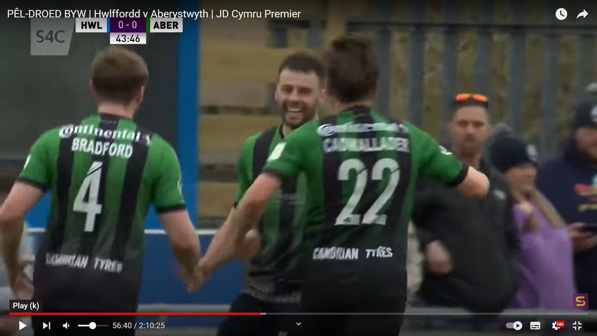 AberystwythTown's tweet photo. He doesn't do it often. But when he does he scores BIG! Super @sammylitch opened his account with a vital strike at Bridge Meadow on Saturday. https://t.co/e1iLk4dYYc
