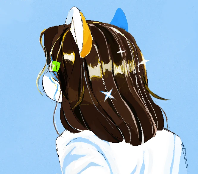 catgirl hair study 