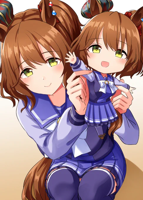 マーちゃん人形で撫でてくれるマーちゃんマーちゃん人形下さい…!#ウマ娘#アストンマーチャン 