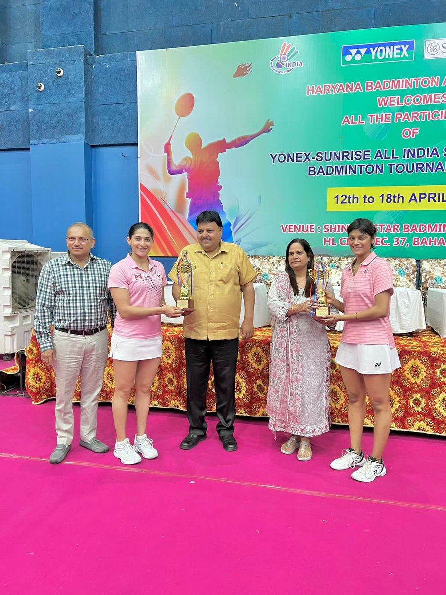 Congratulations @P9Ashwini for winning the Yonex-Sunrise All India Senior Ranking Badminton Tournament 2023 #Olympian #Badminton Women’s Doubles Category @bwfmedia #AshwiniPonnappa #AthleteManagement #AthleteRepresentation #SportsSponsorship #SportsMarketing #BrandCollaboration