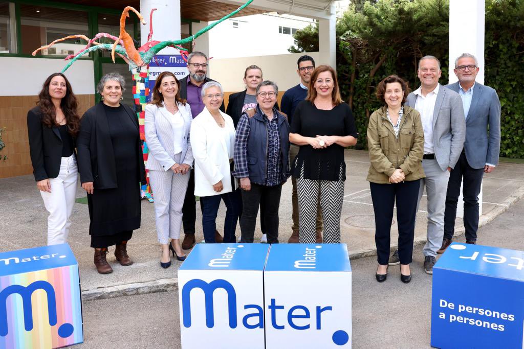 F_Armengol's tweet photo. La nova residència d'@orgmater tendrà 44 places i és un exemple dels projectes que impulsam amb els 41M€ del #Pla10.
Estic segura que amb el nou espai reforçareu la magnífica feina que feis per tanta gent, Mater.
Sou un orgull, i fonamentals per garantir drets i oportunitats. https://t.co/q712ggZIKa