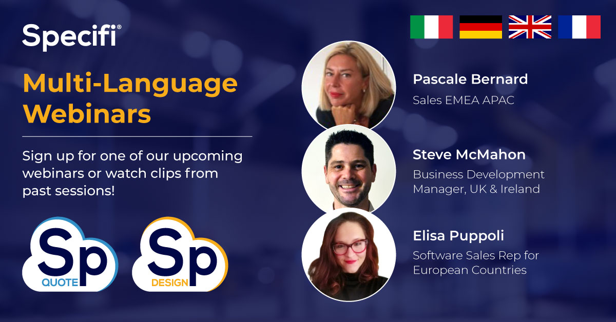 SpecifiLLC's tweet image. Get insights from the Specifi experts and stay up-to-date on the latest software features with our multi-language webinars! Sign up for upcoming sessions &amp;amp; watch clips from past webinars here: en.specifiglobal.com/webinars/

#Webinars #kitchendesign #commercialkitchendesign