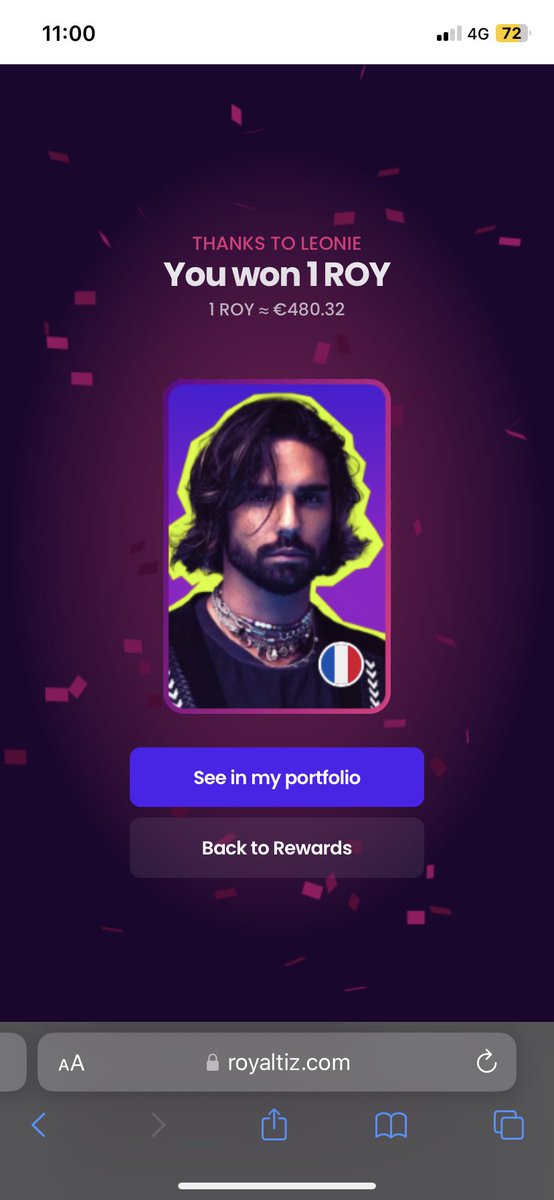 Sneakzy2's tweet photo. Incroyable je débute à peine sur @royaltiz_off et je gagne directement une carte à 480€ ! 
Inscrivez-vous avec mon lien pour avoir vous aussi votre carte gratuite bonus d'une valeur jusqu'à +500€ 💸

https://t.co/frg4GksPG6 https://t.co/j4YKZxTzj4